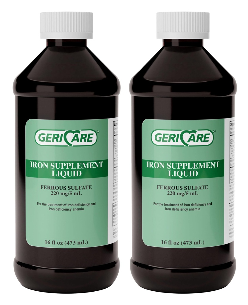 GeriCare 220 High Potency Liquid Iron Suplement Aver4.