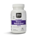365 oleh Whole Foods Market, Transresveratrol 250Mg, 60 Vegg Capsules