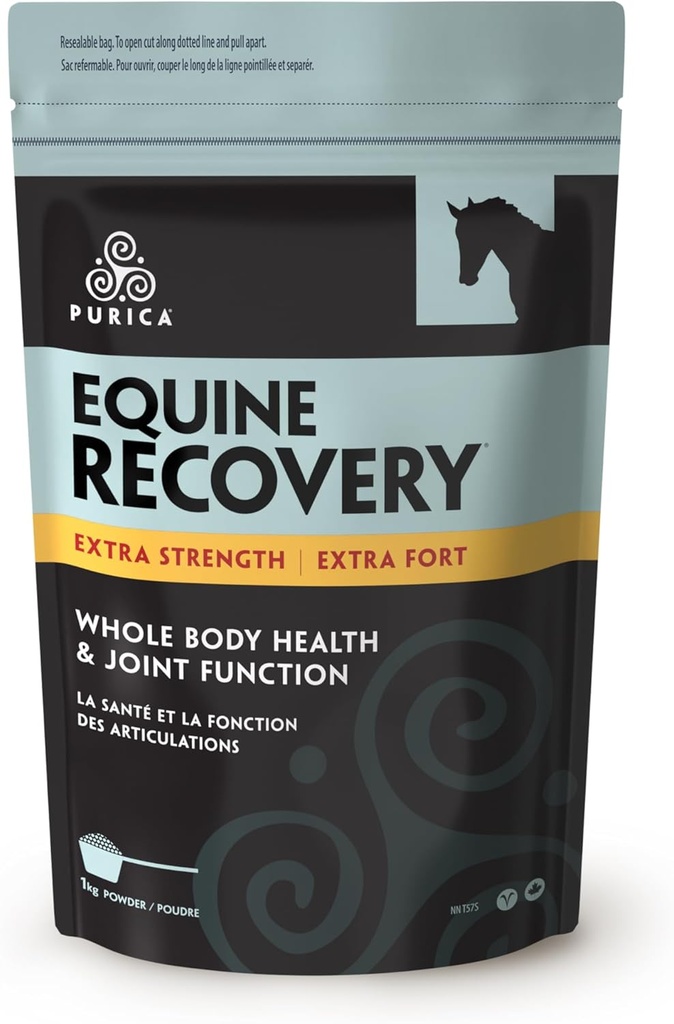 PURICA Equine Hyaluronic Acid - Horse Joint Suppplement with Glucosamine, MSM Powder, Betaine, Magnesium, Vitamin C dan E - Green Tea and Grape Weed Extract