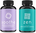 WellPath Zen Stress & Hormone Dukung Bundle - Herbal Stress Relief & Hormone Balance Suplemen - 60 Cts Masing-masing