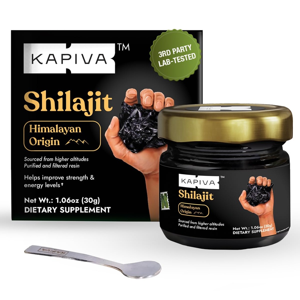 Klapiva 100% Pure Himalaya Shilajit Resin (30gma), Potensi Tinggi untuk Pria & Perempuan 124; 120 Pelayan dari 250mg 124; 80 + Trace Mineces, Upto 70% Fulvic Acid 124; Authentic 124; Energi Alam & Imune Dukungan