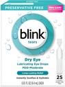 Blink Tears Lubricating Eye Drops Mild- Moderate Dry Eye, 25 Count - 0.01 oz (4 Pack)