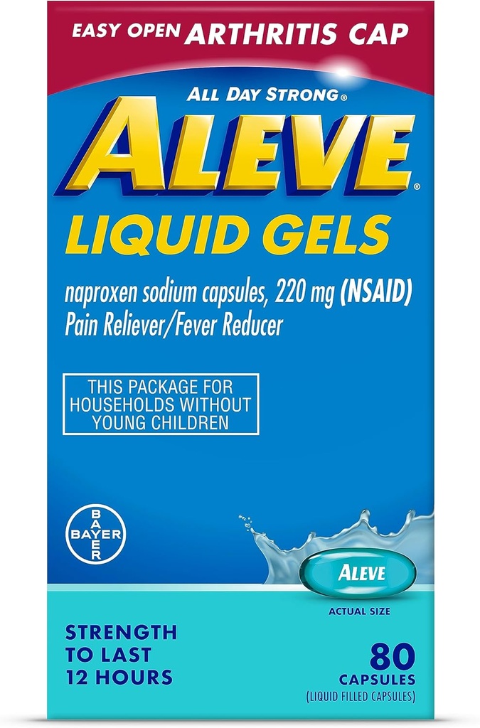 Aleve Arthritis Liquid Gels 80. 24cs