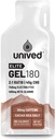 Unived Elite Gel 180-2: 1 Rasio of Simple & Complex Carbs with Beta Alanine Electrolites - for Endurance Athletes Runners & Cycists -180kcal - Cocoa Sea Salt - 50mg Caffeine - Paket 6