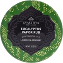 Svassuya Body & Mind Eucalyptus Vapor Gosok - Opens Nasal Passages & Moisturizes The Skin, Cough, Stuffy Nose & restrief, Olive Oil, Beeswax, Lavender, Rosemary - dibuat di USA, 2oz