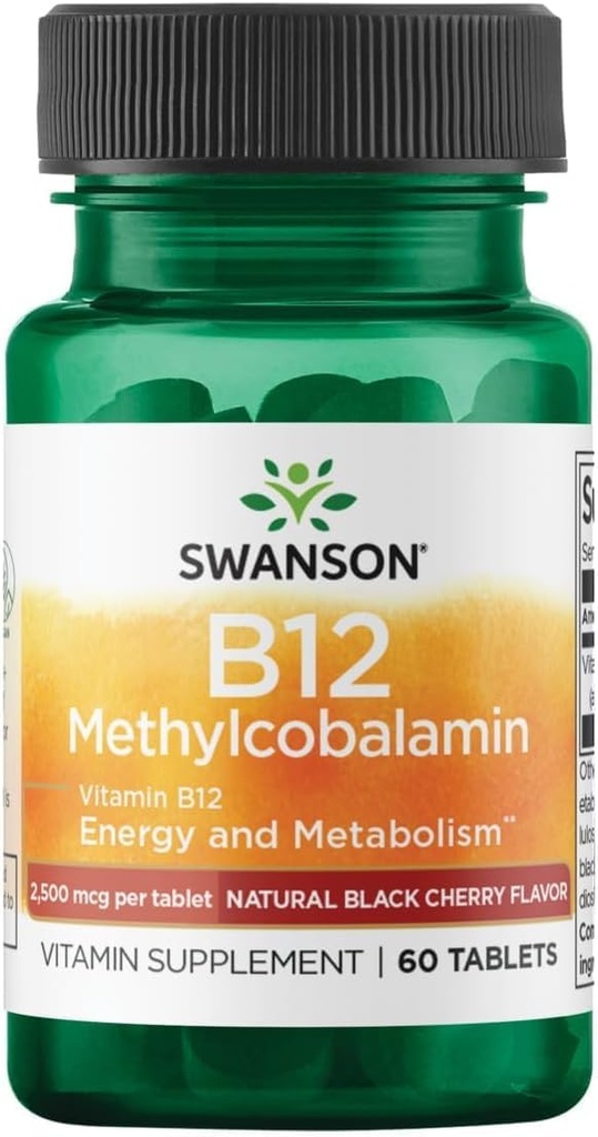 Swanson Methylcobalamin Tinggi Absorpsi Vitamin B-12 2,5 Miligram 60 Tab