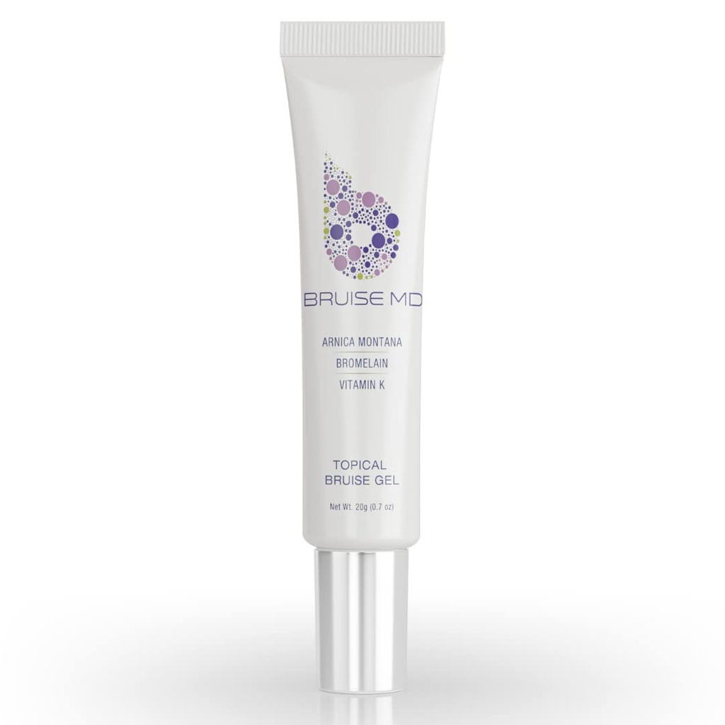 Topical Gel for Bruising and Swelling, 20% Arnica, Bromelain, 2% Vitamin K Oxide, 20g (0.7 lf oz) - Advanced concenced contendered Bruise Treatment Formula