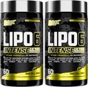 Nutrex Research Lipo6 Black Intense Ultra Konsentrasikan Thermogenic Belly Burner untuk Pria dan Wanita 124; Diet Weight Woss Tambahan dan Appetite Suppresan 124; Paket 2