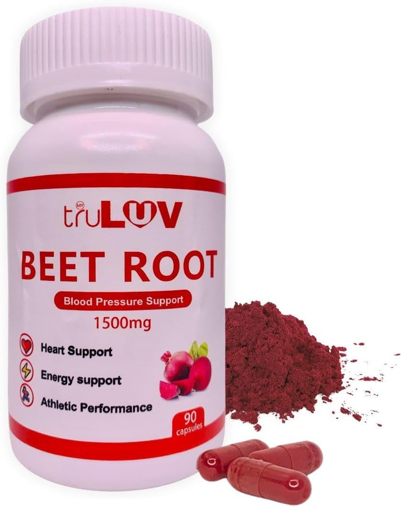 Beet Root Capsules 1500mg, 90 Cacah - Dukungan Kesehatan