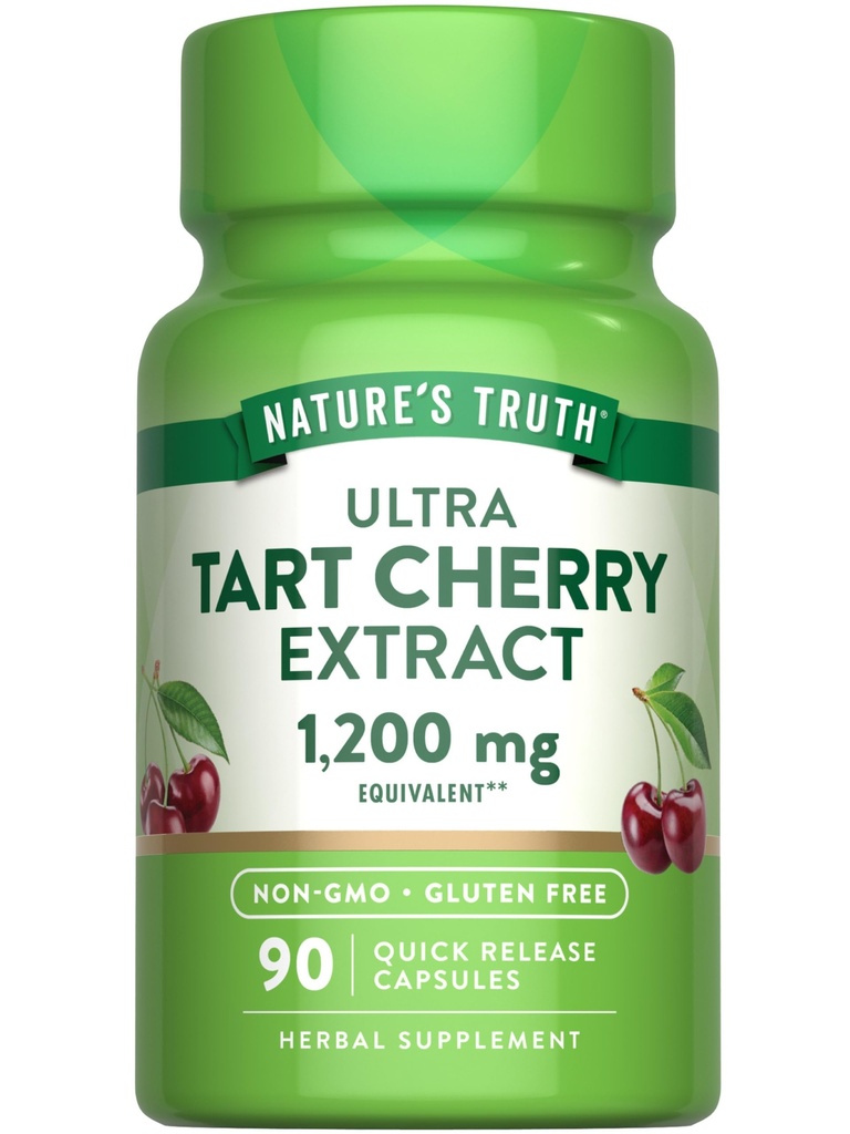 Nature 's Truth Tart Cherry Extract Capsules 124; 1200 mg 14; 90 Count 14; Non-GMO & Gluten Free Suplement