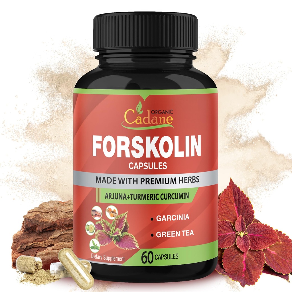 Forskalin Suplemen Kapsul dengan Turmeric Curcumin, Arjuna, Garcinia Cambogia, Green Tea - 60 Kapsul