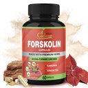 Forskalin Suplemen Kapsul dengan Turmeric Curcumin, Arjuna, Garcinia Cambogia, Green Tea - 60 Kapsul