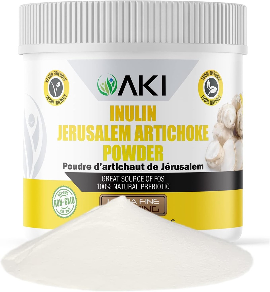 Akudi Jerusalem Artichoke (6oz / 170g) Baik dalam bahasa Fiber & Prebiotic, kesepakatan untuk kopi, Smoothies, Juice & Other Meals - Vegan, Gluten- Bebas (Paket 1)