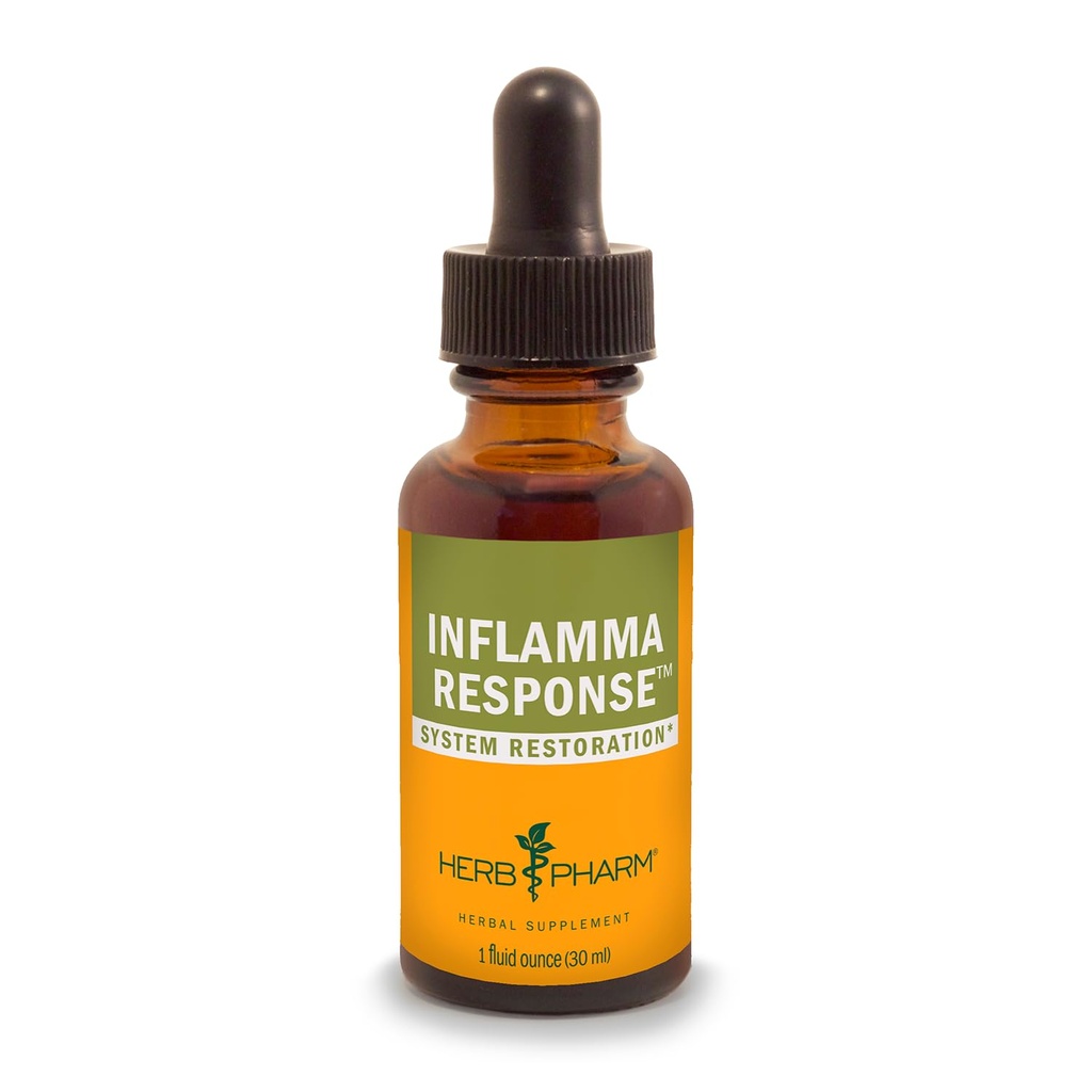 Herb Pharm Inflamma Response Cair Herbal Formula dengan Ekstrak Cair Turmeric, 1 Fl Oz