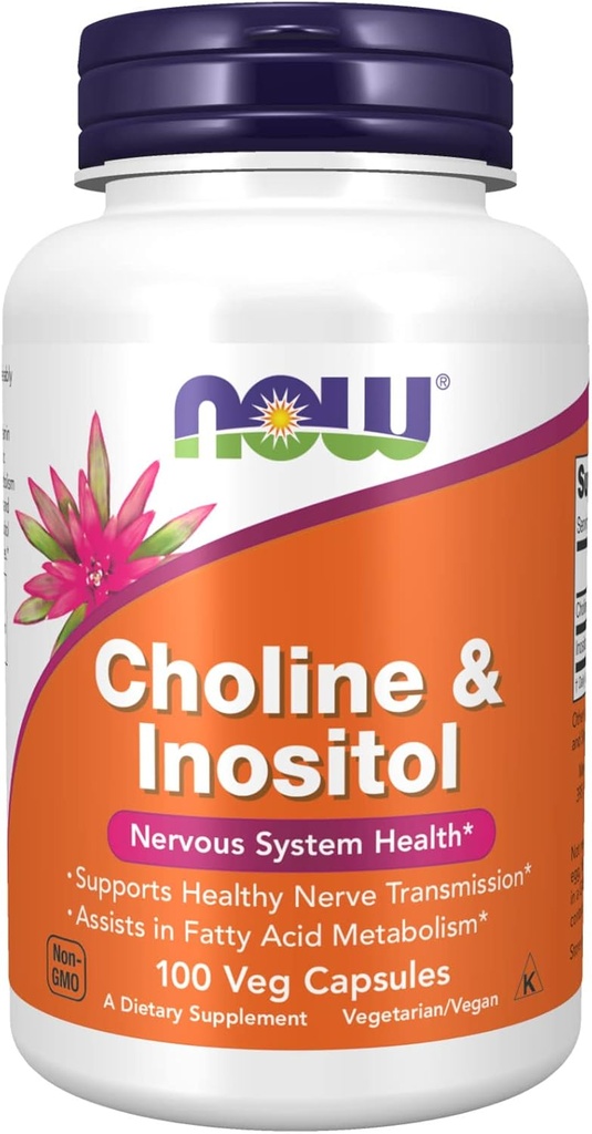 Choline & Inositol, 500 mg, 100 Caps by Now Foods (Paket 6)