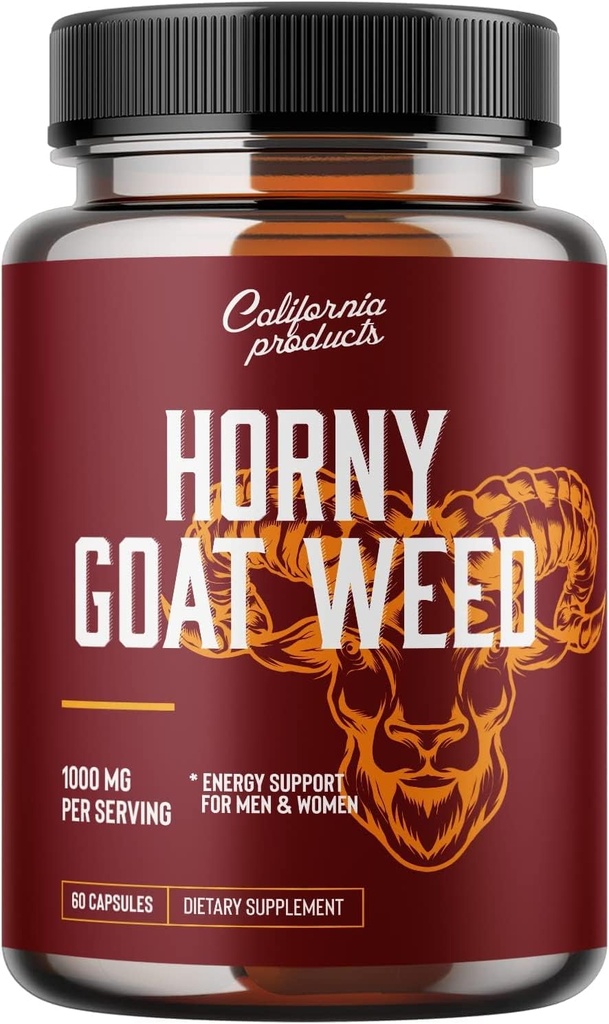 Horny Goat Weed Complex dengan 1000 mg Horny Goat Weed Extract dan Kekuatan Ekstra Tongkat Ali Root Powder Natural Maca Root Extract Maca Root Powder