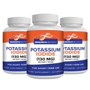 Max- Bio Potasium Iodide 130mg Capsules - 180 Cacah - Tambahan Dieter untuk Dukungan dan Perlindungan Thyroid