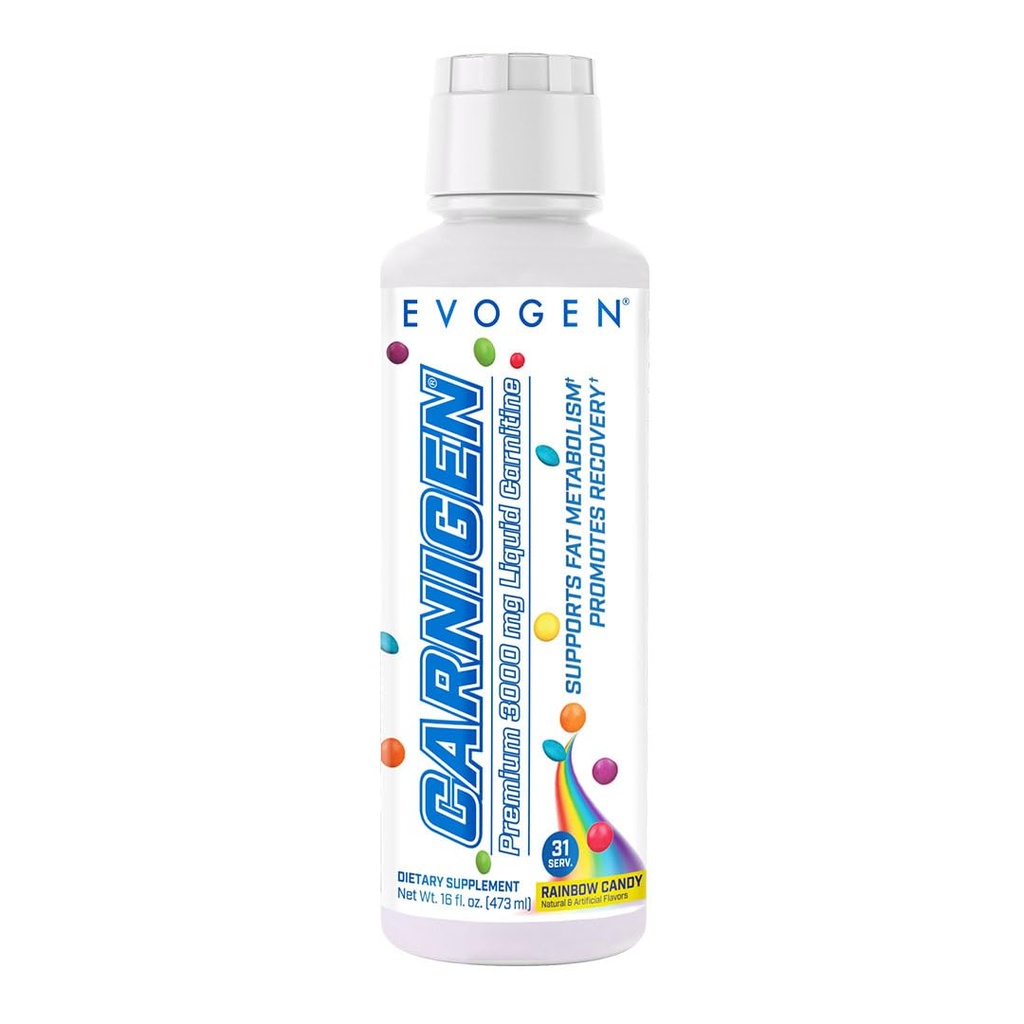Evogen Carnigen Premium L Carnitine Liquid - L Carnitine 3000 Suplemen 124; L Carnitine Suplemen untuk Fat Metabolisme & Recovery 124; Acetyl L- Carnitine 124ine Free Caffeine