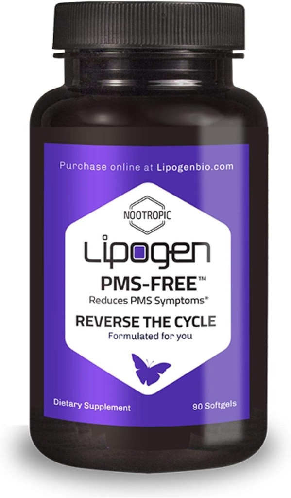 PMS Relief Elief 124; Positive Vitamins Dampak PMS, Mood, Stress & Hormone Saldo 124; Phoshatidyserine dan Acid Phosphatidic 124; PMS Support Suplemen: 90 softgels, 30 Days Supply