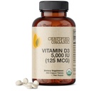 Futuregranity Vitamin D3 5.000 IU (125 MCG), USDA Certified Organic Vitamin D Suplemen, 360 Tablet