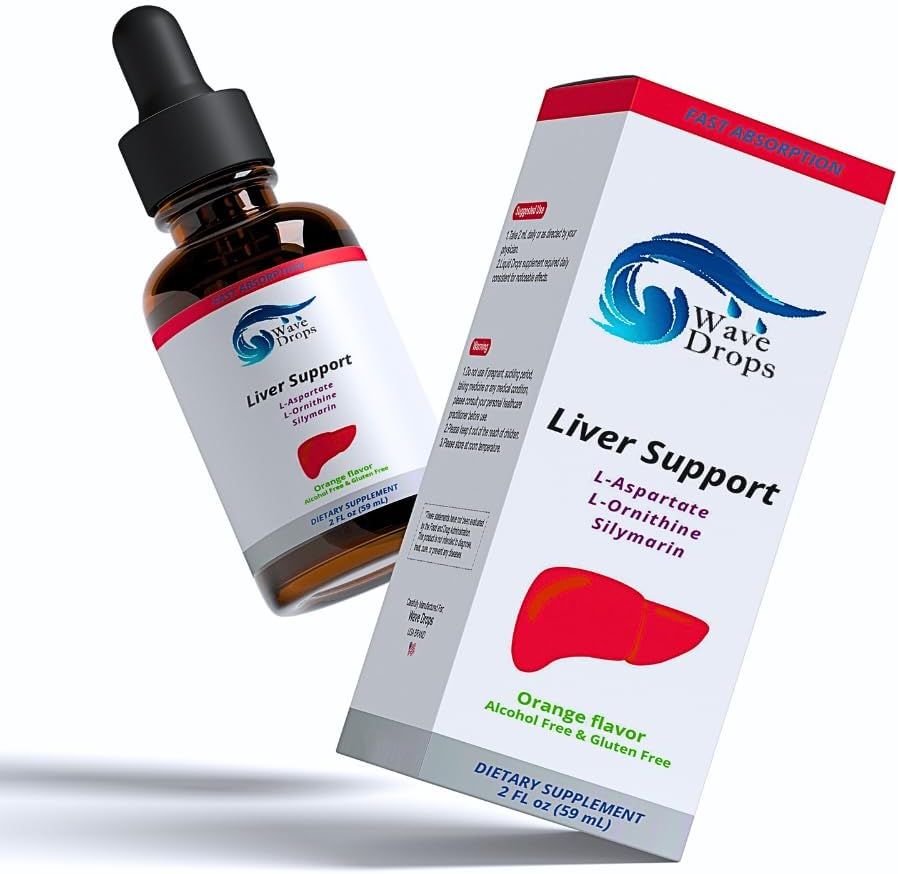 Dukungan Liquid Suplemen Liquid - Khusus Formula - Liver Cleanse Detox & Repair Formula - Herbal Liver Suplemen dengan L- Ornithy L- Aspartate Silymarin