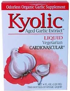 Wakunaga - Kyolic, Aged Garlic Extract, Cardiovaskular, Liquid, 2 botol, 2 fl oz (120 ml) Masing-masing