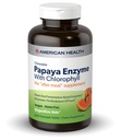 American Health Chewable Papaya Enzyme dengan Chlorofil 600 Chwblas