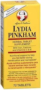 Lydia Pinkham Herbal Tablet Tambahan 72 Tablet (Pack Of 2)