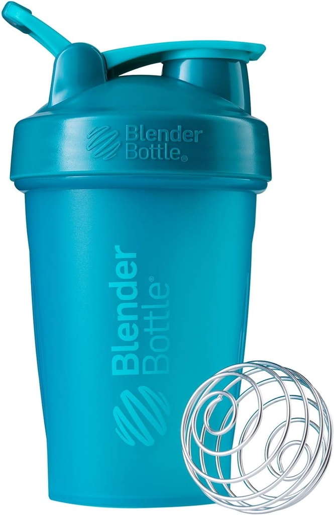 BlenderBottle Classic Shaker Bottle Perfect for Protein Shakes and Pre Workout, 20- Ounce, Teal