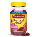 Nature Made Prenatal Gummies with DHA and Folic Acid, Prenatal Vitamin and Mineral Suplemen Harian Nutrisi, 60 Gummies, 30 Hari Suppply