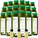 5 Hari Green Juice Cleanse oleh Raw Fountain, All Natural Raw, Vegan Detox, Cold Menekan Juice, 30 Botol 12oz, 3 Ginger Shots