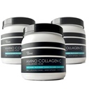 (3- Pack) Amino Collagen C - Collagen Powder (180 Scoops) - Marine Collagen Peptides + Hyaluronic Acid. No Sugar. Bukan Odor, bukan GMO, untuk rambut, kulit kulit, kuku, Joints, & Gut Health.