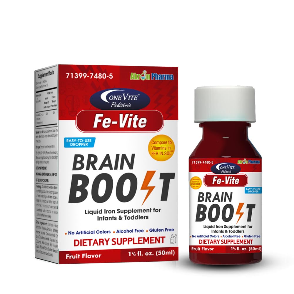 Pediatric Featric-Vite Drops 126; Liquid Iron Suplement 12.4; 50ml, 1.66 Fl Oz (Paket 1)