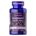 Puritan 's Pride Grapeseed Extract 200mg, Dietary Supplement for AntioksidanHeart Health Supply, 2 Bulan, 120 Rapid Rapid Runtules