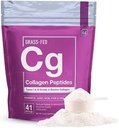 Elements Hidrolyzed Collagen Peptides Powder for Men & Women - Joint, Skin, Hair & Nail Dukung - 15 Grams of Type I & III Grass- Fed Bovine Collagen - 30 Servings