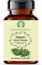 Neem Extract 500mg - 60 Vegetarian Capsules 124; Azadirachta Indica 124; Semua Natural 124; 100% Vegan 124; Gluten-Free 124; GMP Cerfied.