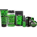 Beard Growth Kit w / Biotin Growth Hair Vitamin + GROW 11-in-1 Growth Shambow / Biotin + 2X Thickening Wax for Men + GROWW Growth Oil for Men - Formulated in America
