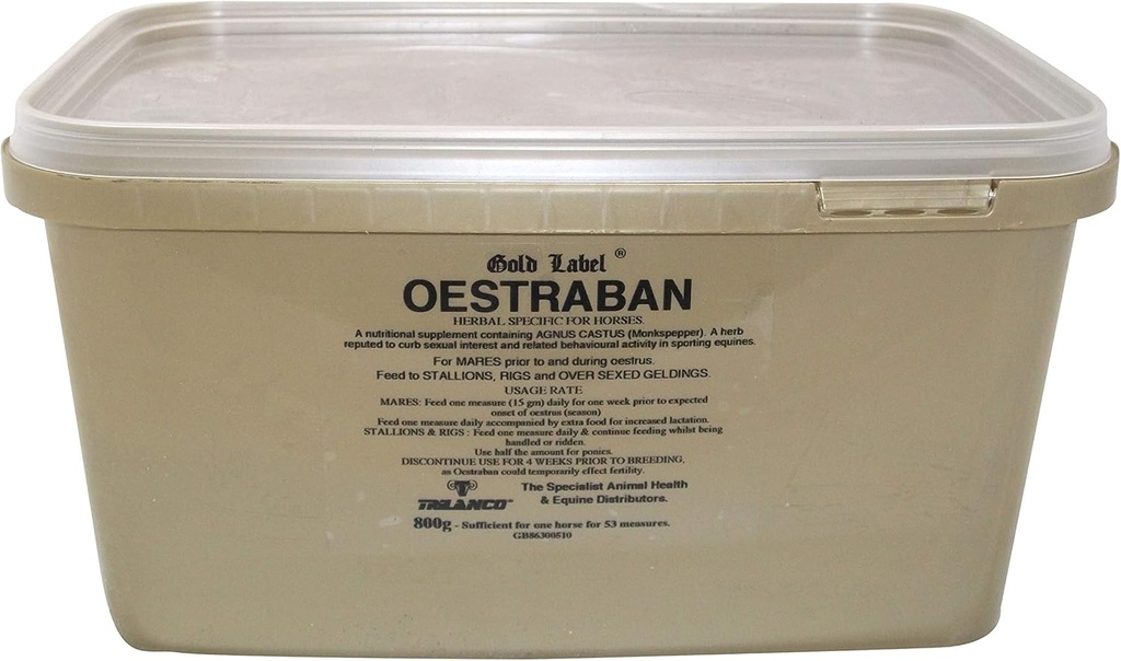 Gold Label Oestraba, Tambahan Kuda, Menjaga keseimbangan Hormone, 800 Gm