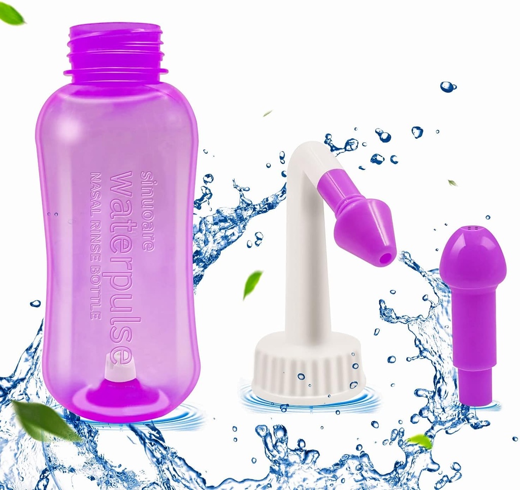 Nasal Wash Bottle, Abnaok Sinus Rinse and Nasal Irrigation Nasal Bottle Pot Device Nasal Irrigation Perfect for Adult & Kid