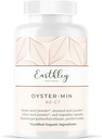 Earthley Wellness, Oyster-Min Kapsules, Natural Zinc & Mineral Suplement, Promotes Energy & Mood, Kaya dalam Antioksidan & Amino Acids, 100% Murni & Bioavailable (60 Capsules)