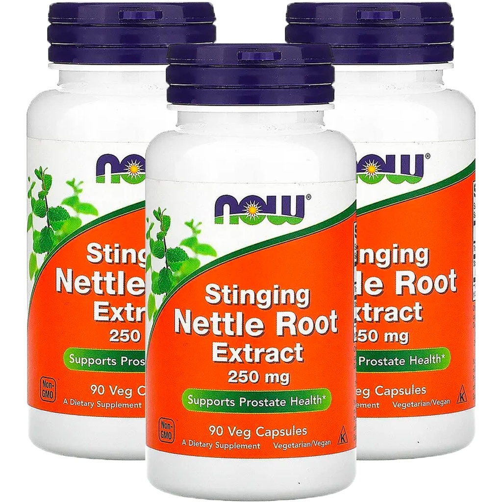 Sekarang Foods Stinging Nettle Root Extract 250mg, Veven- Capsules, 90- Count (Paket 3)