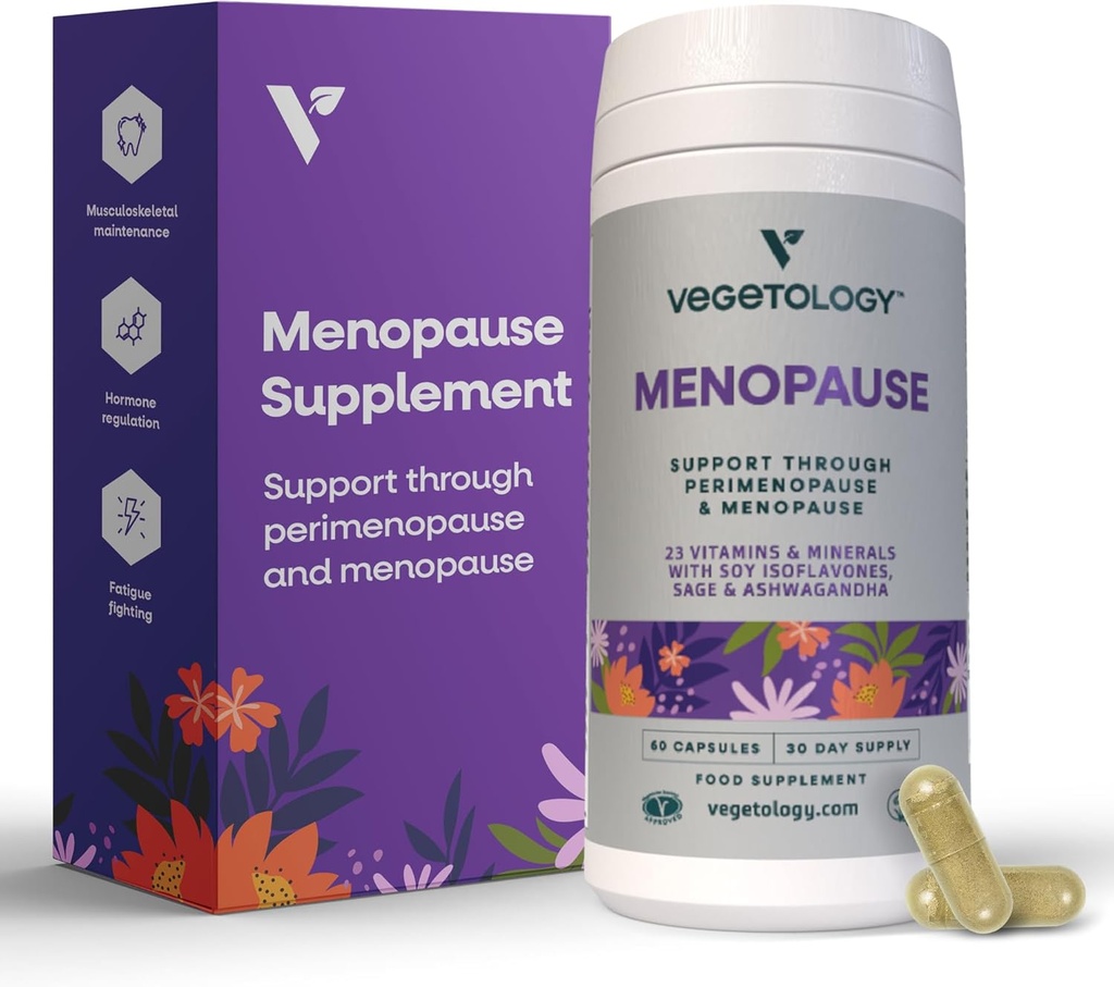 Suplemen Megan Menopause (60 Kapsul) - Perimenopause dan Vitamin Menopause - Suplemen Wanita - Perimenopause Suplemen Perempuan - Supplemen Makanan - Menopause Dukungan