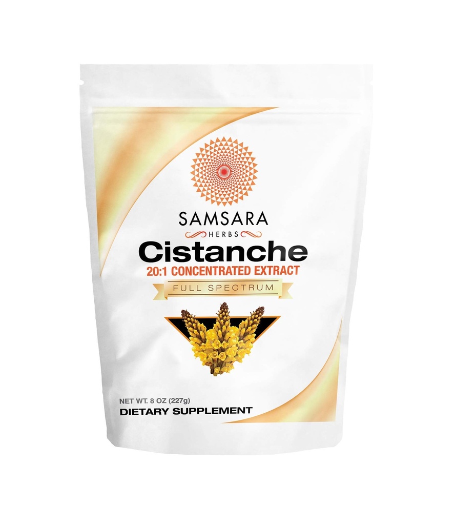Samsara Herbs Cistanche Extract Powder (8oz) 20: 1 Konsentrasi - Dibuat di Amerika Serikat - Test Partai 3 - Kekuatan, Vitalitas & Mood (Besar 2950mg Serving)