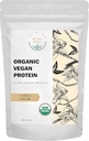 Vegan Powder Organik Protein - Tanaman berbasis Protein, Vanilla Flavor - Non Dairla, Laktosa Bebas, Tidak Gula Ditambahkan, Gluten Bebas, Soy Bebas, Non-GMO, Ketogenic Vegan Blend - 1 lb, 16 Ounce