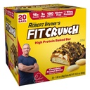 FITCRUNCH Protein Bars, Snack Size Value Pack, Gluten Free, Dibuat dengan Whey Protein (20 Snack Ukuran Bars, Peanut Butter)