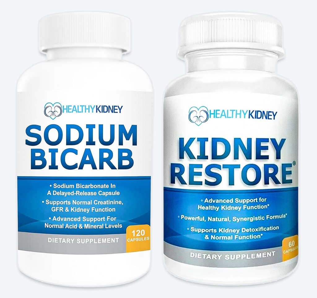 Ginjal Mengembalikan & Sodium Bicarb 2 Pack Kitney Membersihkan Suplemen Alam Sodium Bicarate Buffer Acid Tentu