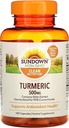 Sundown Turmeric Suplement, 500 mg, Supports Antioksidant Health, 140 Capsules