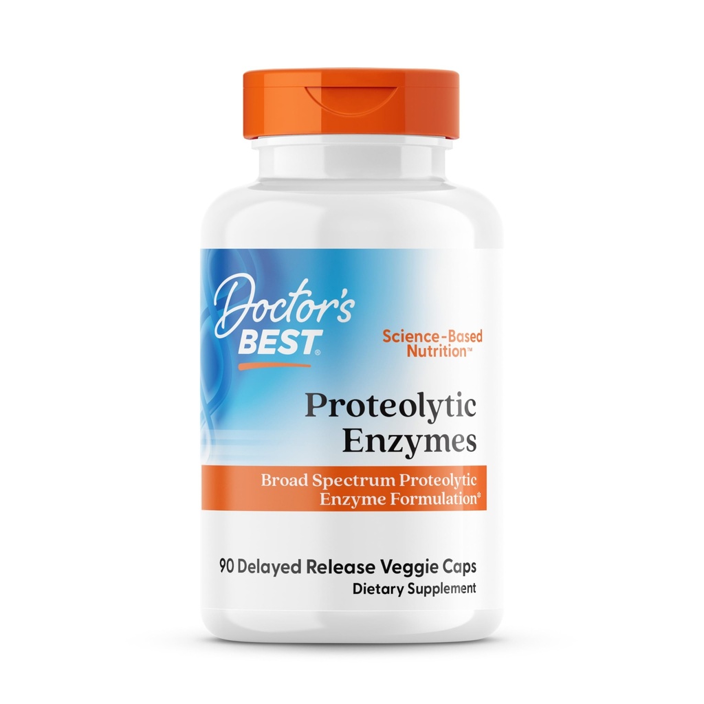 Tambahan Enzymes Protolytic Terbaik Dokter untuk Pria & Perempuan - Mendukung Pembiakan Protein, Katup untuk Wellness Digetical, Bromelain, Protease, & Papain Blend, Menyediakan Kesehatan Metabolik - 90 Veg Capsules