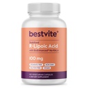 Acid R-Lipoic 100mg Stabilisasi dengan Bio- Enhanced ® Na- RLA (120 Vegetarian Capsules) No Stearates - Tidak Ada Agen Flow - Vegan - Non-GMO - Gluten Bebas