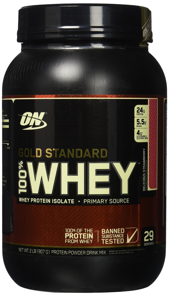 Optimum Nutrection Gold Standard Whey Delicious Strawberry - 2.07 lbs